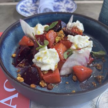 DAOU Vineyards - Daou Winery - loved this heirloom beet salad. We ordered a second plate!! March 2025 visit - Wineries Near Me - Paso Robles, California