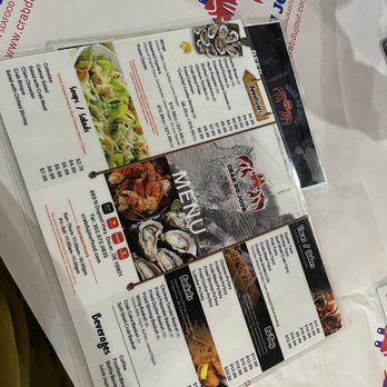 Crab Du Jour - Dover - a menu on a table - Seafood Near Me - Dover, Delaware