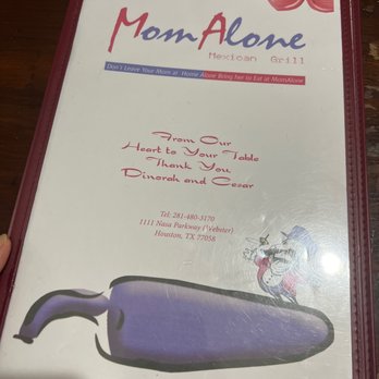 Mom Alone Mexican Grill - the menu - Mexican Near Me - Webster, Texas