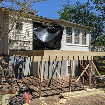 Garza Contractors - During: back deck being built - General Contractors Near Me - Silver Spring, Maryland