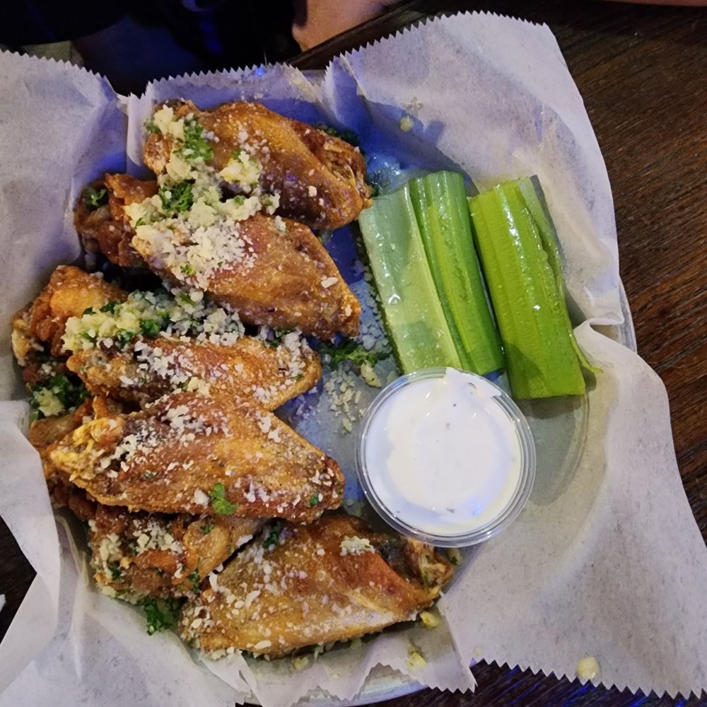 Ormond Garage - Garlic parm wings - New American Near Me - Ormond Beach, Florida