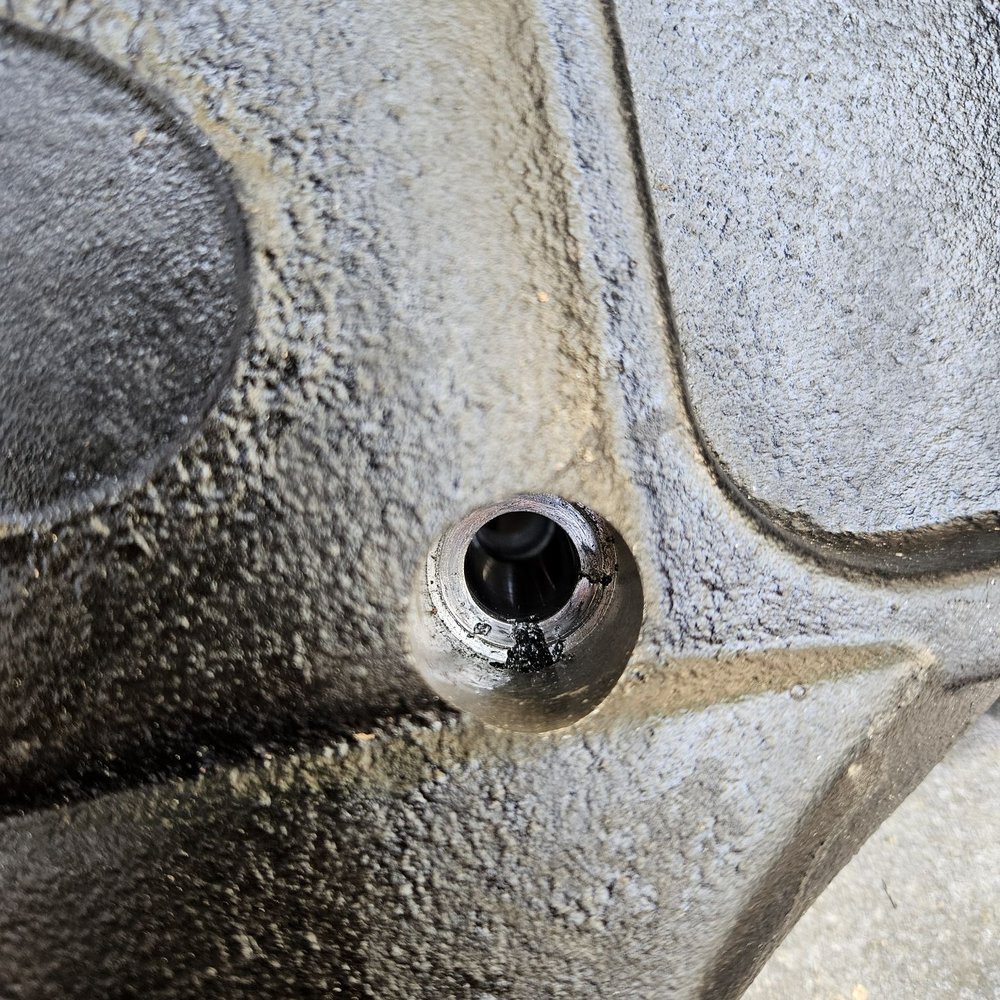 WeldTec Designs - 1 of 4 holes show porosity - Auto Customization Near Me - El Cajon, California WeldTec Designs - 1 of 4 holes show porosity - Auto Customization Near Me - El Cajon, California