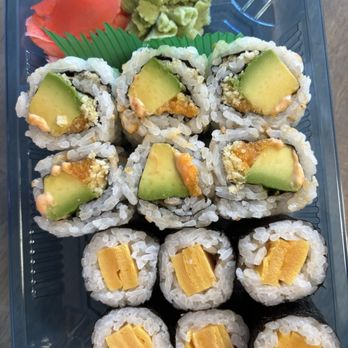Sushi Ninja - Sweet egg maki and spicy avocado roll - Japanese Near Me - Whitby, Ontario
