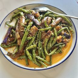 Green Beans And Eggplant Green Beans And Eggplant