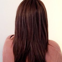 Patricia's work. Wash and blow out. Patricia's work. Wash and blow out.