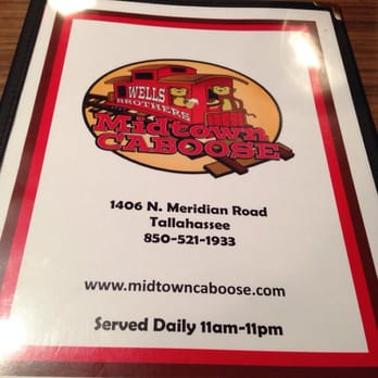 Midtown Caboose - Menu cover - New American Near Me - Tallahassee, Florida Midtown Caboose - Menu cover - New American Near Me - Tallahassee, Florida