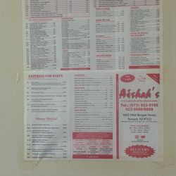 Aishahs Halal Chinese - Full menu