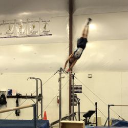 Dynamic Gymnastics Academy - Healy on high bar