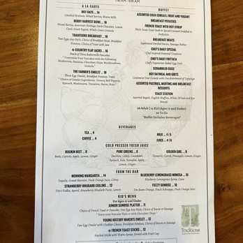 Traditions - Menu - Southern Near Me - Williamsburg, Virginia Traditions - Menu - Southern Near Me - Williamsburg, Virginia