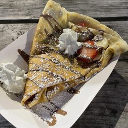 Food Trucks Fridays Fiesta Tropical Park - Barely any Nutella on this crepe but it wasn't bad