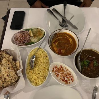 Imperial Spice - Chicken Tikka Masala, pindi chole, saffron rice, Garlic Naan, and Raita - Indian Near Me - Tracy, California Imperial Spice - Chicken Tikka Masala, pindi chole, saffron rice, Garlic Naan, and Raita - Indian Near Me - Tracy, California