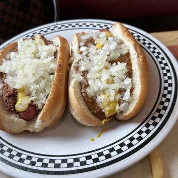 Mega Coney Island - A Detroit Coney & a Flint Coney. Can't say we liked the Flint, but the Detroit was solid! - Diners Near Me - Fenton, Michigan Mega Coney Island - A Detroit Coney & a Flint Coney. Can't say we liked the Flint, but the Detroit was solid! - Diners Near Me - Fenton, Michigan