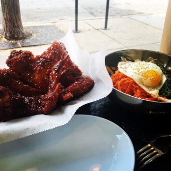 Crisp - BBQ 5 wings with Baby Buddha bowl - Korean Near Me - Chicago, Illinois