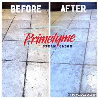 Primetyme Steam Clean - The before & after for a Tile and Grout cleaning. Awesome results! - Carpet Cleaning Near Me Primetyme Steam Clean - The before & after for a Tile and Grout cleaning. Awesome results! - Carpet Cleaning Near Me