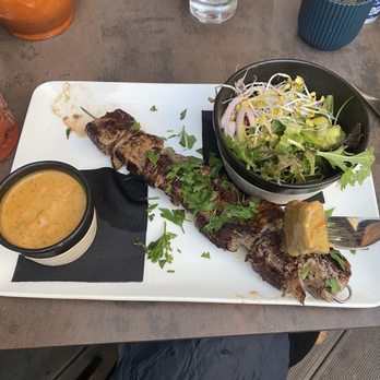 't Oud Clooster - Brochette Oud Clooster. Beef and pork skewer. Tough and dry. - Belgian Near Me - Gent, VOV 't Oud Clooster - Brochette Oud Clooster. Beef and pork skewer. Tough and dry. - Belgian Near Me - Gent, VOV