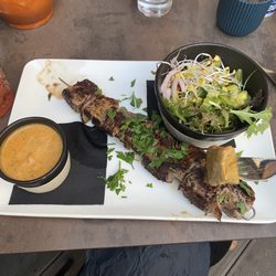 't Oud Clooster - Brochette Oud Clooster. Beef and pork skewer. Tough and dry.
