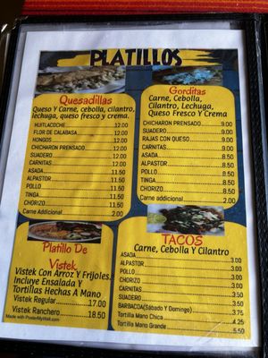 Menu photo 5 Los Chilaquiles Fresno, CA