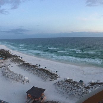 Pelican Beach Resort - View to the beach from 16th floor balcony - Vacation Rentals Near Me - Destin, Florida