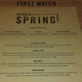 First Watch - Spring specials . . . - Breakfast & Brunch Near Me - Pittsburgh, Pennsylvania First Watch - Spring specials . . . - Breakfast & Brunch Near Me - Pittsburgh, Pennsylvania