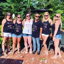AleXis Marks The Spot Vacations - Matching bridal party ready for a brewery crawl!
