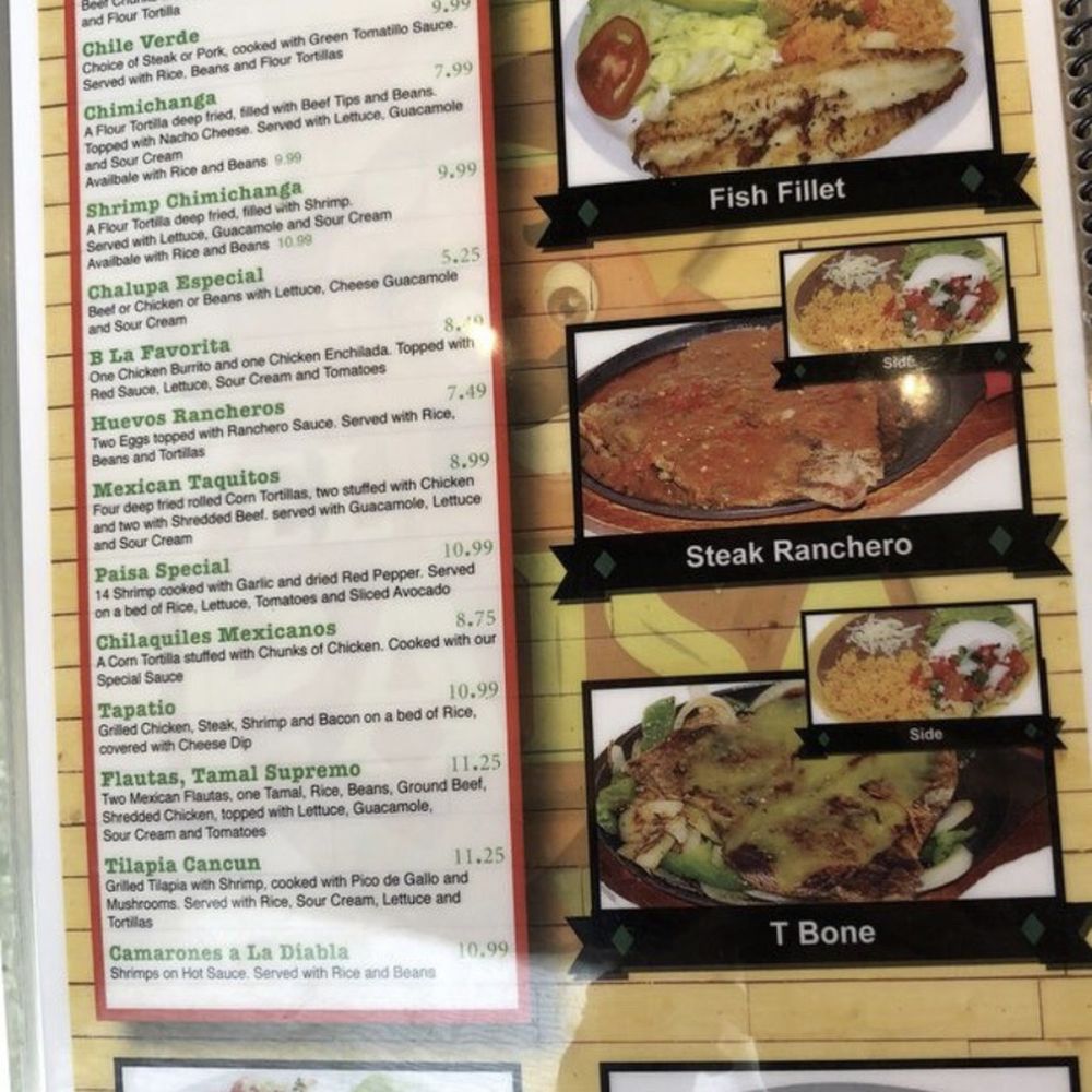 El Paisa Mexican - Menu - Mexican Near Me - Lone Jack, Missouri El Paisa Mexican - Menu - Mexican Near Me - Lone Jack, Missouri