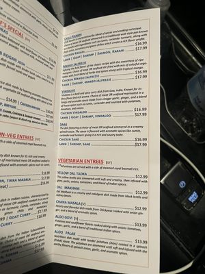 Menu photo 5 Curry Palace Burlington, NC