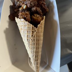 The Munchy Machine - Chicken and Waffle Cone