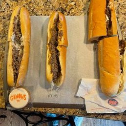 Three cheesesteaks L-R.
G-Knows $17.44 per pound. Little Mias $8.02 per pound. Jersey Mikes $12.27 per pound. Three cheesesteaks L-R.
G-Knows $17.44 per pound. Little Mias $8.02 per pound. Jersey Mikes $12.27 per pound.