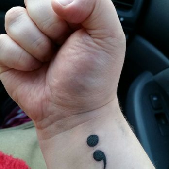 Twisted Tattoo - #projectsemicolon, inked by CamiloC2C two weeks after the tree was completed. - Tattoo Near Me - Chicago, Illinois