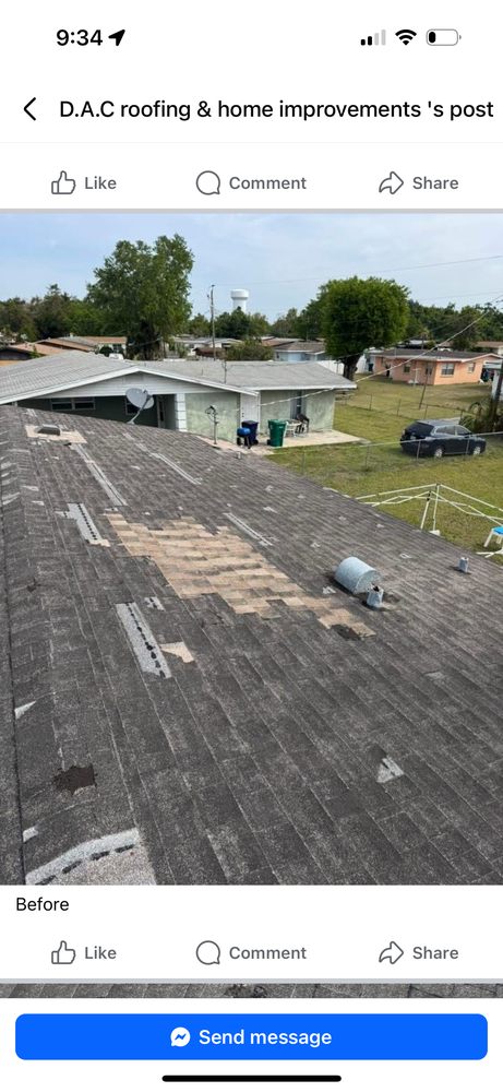 Slide of D.A.C Roofing and Home Improvements