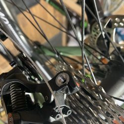 Bull Moose Bicycles - Rear derailleur missing an important part that they took care of.
