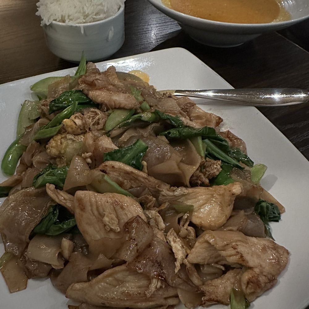 Pad See Ew chicken, Panang Curry Pad See Ew chicken, Panang Curry