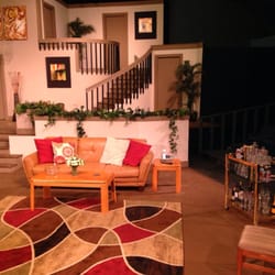 The Glenmore Playhouse - The very impressive set for "Rumors". February, 2015