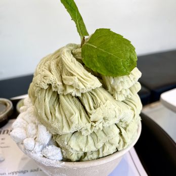 Oakobing - Single Size Bingsu - Green Tea - Ice Cream & Frozen Yogurt Near Me - Pasadena, California