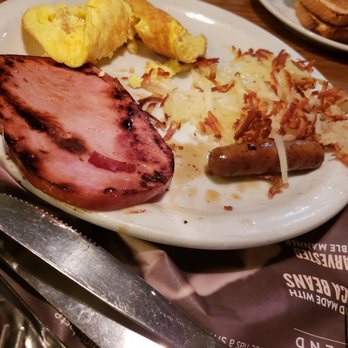 Denny's - Over done egg & ham and full of grease! They even flipped it over so we wouldn't see it! - Diners Near Me - Oceanside, California Denny's - Over done egg & ham and full of grease! They even flipped it over so we wouldn't see it! - Diners Near Me - Oceanside, California
