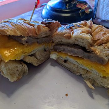 The Queen Bean Coffee House - Croissant breakfast sandwich - Coffee & Tea Near Me - Modesto, California The Queen Bean Coffee House - Croissant breakfast sandwich - Coffee & Tea Near Me - Modesto, California