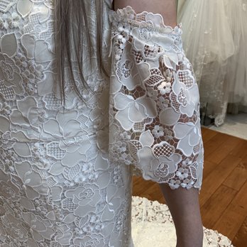 Glamour Closet - Close-up of the gorgeous lace! - Bridal Near Me - Los Angeles, California Glamour Closet - Close-up of the gorgeous lace! - Bridal Near Me - Los Angeles, California
