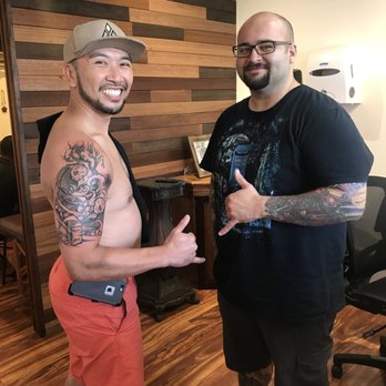 Kukui Street Tattoo - Mario and my finished piece. - Tattoo Near Me - Kapaa, Hawaii