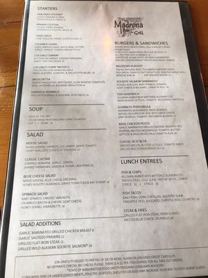 Menu photo 4 Madrona Bar & Grill Eastsound, WA Menu photo 4 Madrona Bar & Grill Eastsound, WA
