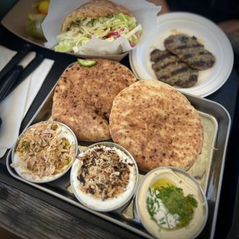 Tamar - Dip Trip and Chicken Shawarma Sandwich - Middle Eastern Near Me - Santa Barbara, California Tamar - Dip Trip and Chicken Shawarma Sandwich - Middle Eastern Near Me - Santa Barbara, California
