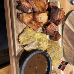 Chicharron /pork Belly W/tostones