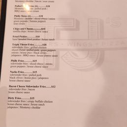 Their new menu