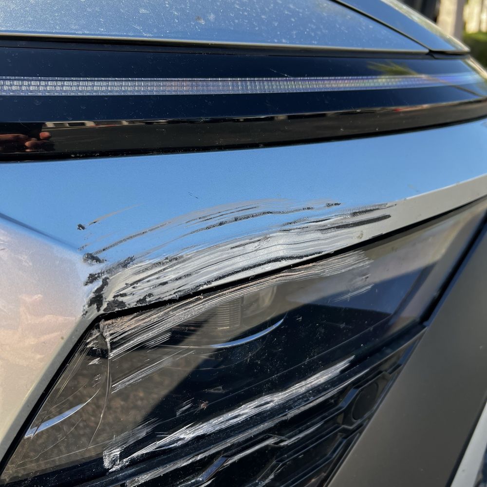 Damage before taking in.