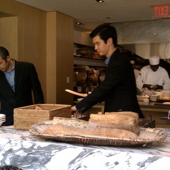 Blue Duck Tavern - freshly cut bread.. no recycling here! - New American Near Me - Washington, DC, District of Columbia