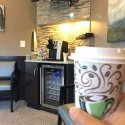 Landstown Dental Care - Dis place fancy. That backsplash, keurig, and water fridge.