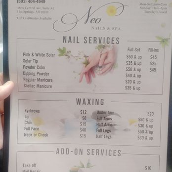 NeO Nails & Spa - Nail Salons Near Me - Hot Springs, Arkansas NeO Nails & Spa - Nail Salons Near Me - Hot Springs, Arkansas
