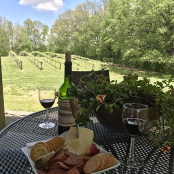 Irene's Vineyard - View from the lower patio. - Wineries Near Me - Oblong, Illinois