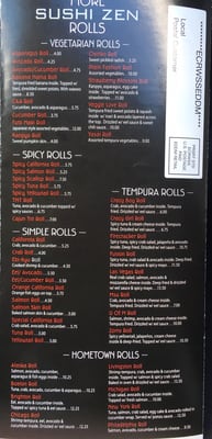 Menu photo 7 Sushi Zen Brighton, MI