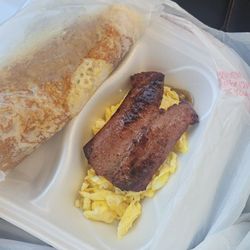 Kenny's Cafe - 2 eggs and sausage