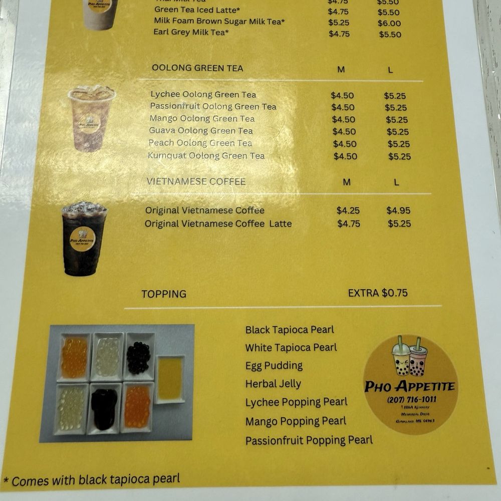 Pho Appetite - Boba - Vietnamese Near Me - Oakland, Maine Pho Appetite - Boba - Vietnamese Near Me - Oakland, Maine